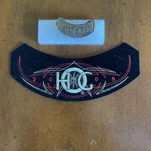 Harley-Davidson Black and Red Embroidered Patch